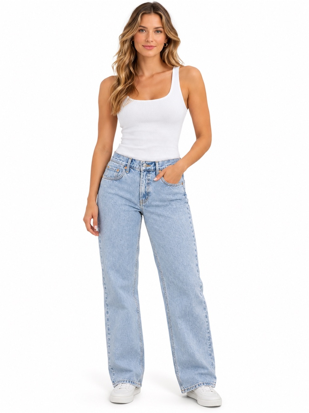 Levi's Light Blue Straight Leg Jeans